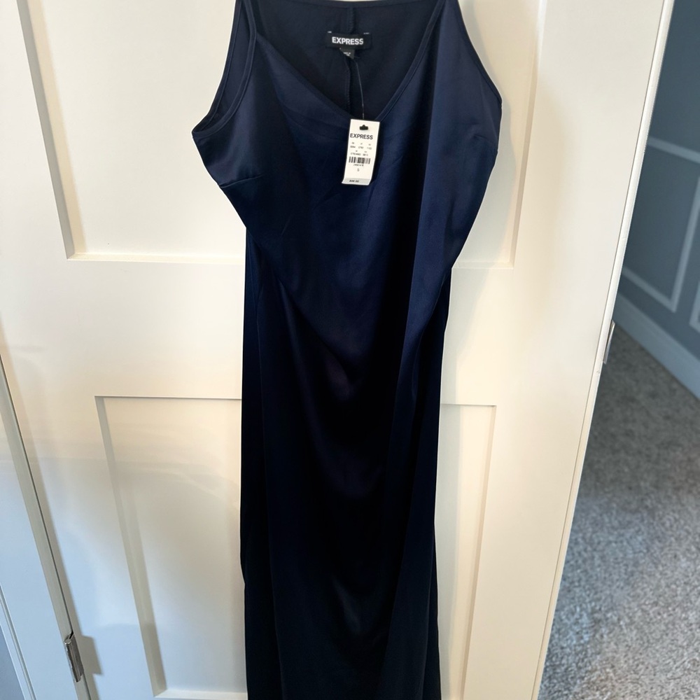 Express Navy Blue Sleeveless Dress